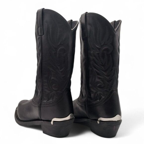 Laredo Men's Size 11.5 EW Black Mccomb Mid Calf Round Toe Cowboy Western Boots - Picture 12 of 15